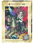 Пъзел Heye от 1000 части - Въртележка, серия Мистичния цирк, Виктория Франсес - 1t