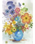 Пъзел Heye от 500 части - Синя ваза, Florals - 2t