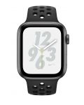 Смарт часовник Apple Nike + S4 - 44mm, сив, черна силиконова каишка - 2t