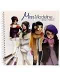 Албум за млади дизайнери Avenue Mandarine Miss Modeline - За оцветяване, Зима - 1t
