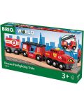 Играчка Brio World - Пожарно влакче - 1t