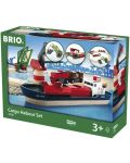 Комплект Brio - Влак с релси и аксесоари, Товарно пристанище, 16 части - 1t