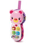 Детска играчка Vtech - Телефон розово меченце (на английски език) - 2t