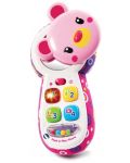 Детска играчка Vtech - Телефон розово меченце (на английски език) - 4t