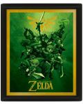 3D плакат с рамка Pyramid Games: The Legend of Zelda - Link - 1t