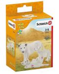 Комплект фигурки Schleich Wild Life - Бяла лъвица майка с малки - 5t