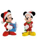 Комплект фигурки Bullyland Mickey Mouse & Friends - Мики и Мини Маус, в костюми за Коледа - 4t