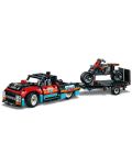 Конструктор Lego Technic - Камион и мотоциклет за каскади (42106) - 4t