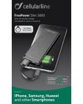 Портативна батерия Cellularline - FreePower Slim, 3000 mAh, черна - 3t