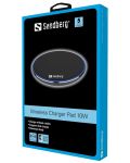 Безжично зарядно Sandberg - Charger Pad, 10W, черно - 2t