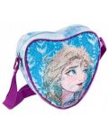 Детска чанта за рамо Starpak Frozen - Сърце, с пайети, асортимент - 2t
