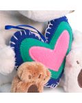 Плюшена играчка Budi Basa - Кученце Барти бебе с голямо сърце, 20 cm - 3t