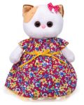 Плюшена играчка Budi Basa - Коте Ли-Ли с дълга рокля на цветя, 27 cm - 1t