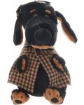 Плюшена играчка Budi Basa - Кученце Ваксон, с детективски костюм, 25 cm - 3t