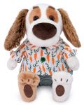 Плюшена играчка Budi Basa - Кученце Барти бебе с риза и панталони, 20 cm - 1t