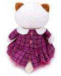 Плюшена играчка Budi Basa - Коте Ли-Ли с карирана рокля, 24 cm - 4t