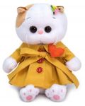 Плюшена играчка Budi Basa - Коте Ли-Ли бебе в палтенце със сърце, 20 cm - 1t