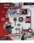 Образователна играчка Eastcolight - Червен метален микроскоп, 100/300/600/1200Х  - 1t