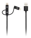 Зарядни устройства Tellur - Travel Charge Kit 3 в 1, USB-A, 30W, черни - 5t