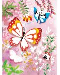Творчески комплект за рисуване с брокат Djeco - Пеперуди - 3t