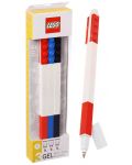Комплект гел химикалки Lego - С Lego елементи, 3 броя, цветни класик - 1t