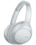 Слушалки Sony - WH-CH710N, NFC, бели - 1t