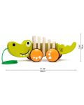 Дървена играчка за дърпане Hape - Крокодил - 4t