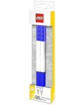 Комплект гел химикалки Lego Wear -  С Lego елементи 2 броя, сини - 3t