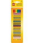 Комплект цветни моливи Lego Wear - Iconic, 6 броя - 1t