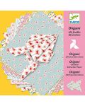 Творчески комплект за оригами Djeco - Цветни хартии - 2t