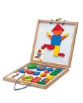 Детска игра с дървени магнити Djeco - Геоформи - 1t