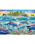 Пъзел Schmidt от 500 части - Рифа на делфините, Ейдриан Честърман - 1t