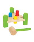 Дървена играчка Hape - Игра с чукче и фигури - 1t