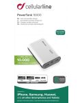 Портативна батерия Cellularline - PowerTank, 10000 mAh, бяла - 3t