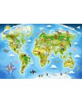 Пъзел Castorland от 40 XXL части - Картата на света - 2t