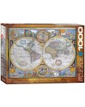 Пъзел Eurographics от 1000 части – Нова и по-точна карта на света, Джон Спийд - 1t