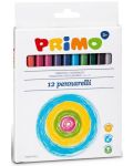 Цветни флумастери Primo - Fine Point, 12 цвята - 1t