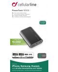 Портативна батерия Cellularline - PowerTank, 10000 mAh, черна - 3t