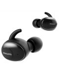 Безжични слушалки Philips - SHB2505BK/10, TWS, черни - 2t