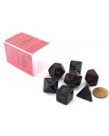 Комплект зарове Chessex Opaque Poly 7 - Black & Red (7 бр.) - 1t