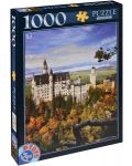 Пъзел D-Toys от 1000 части - Замъкът Нойшванщайн, Германия - 1t