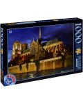 Пъзел D-Toys от 1000 части - Катедралата Нотр Дам, Франция - 1t