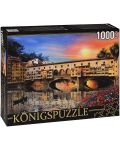 Пъзел Königspuzzle от 1000 части -  Мостът Понте Векио, Флоренция - 1t
