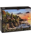 Пъзел Königspuzzle от 1000 части - Фар на брега - 1t