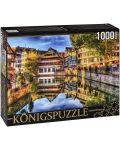 Пъзел Königspuzzle от 1000 части - Къщи край водата - 1t