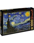 Пъзел D-Toys от 1000 части – Звездна нощ, Винсент ван Гог - 1t