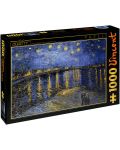 Пъзел D-Toys от 1000 части – Звездна нощ над Рона, Винсент ван Гог - 1t