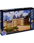 Пъзел D-Toys от 1000 части - Замъка Шомон сюр Лоар, Франция - 1t