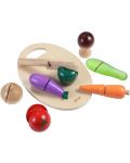 Комплект продукти за рязане Classic World - Зеленчуци за рязане. от дърво - 2t