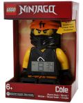 Настолен часовник Lego Wear - Ninjago Cole, с будилник - 4t